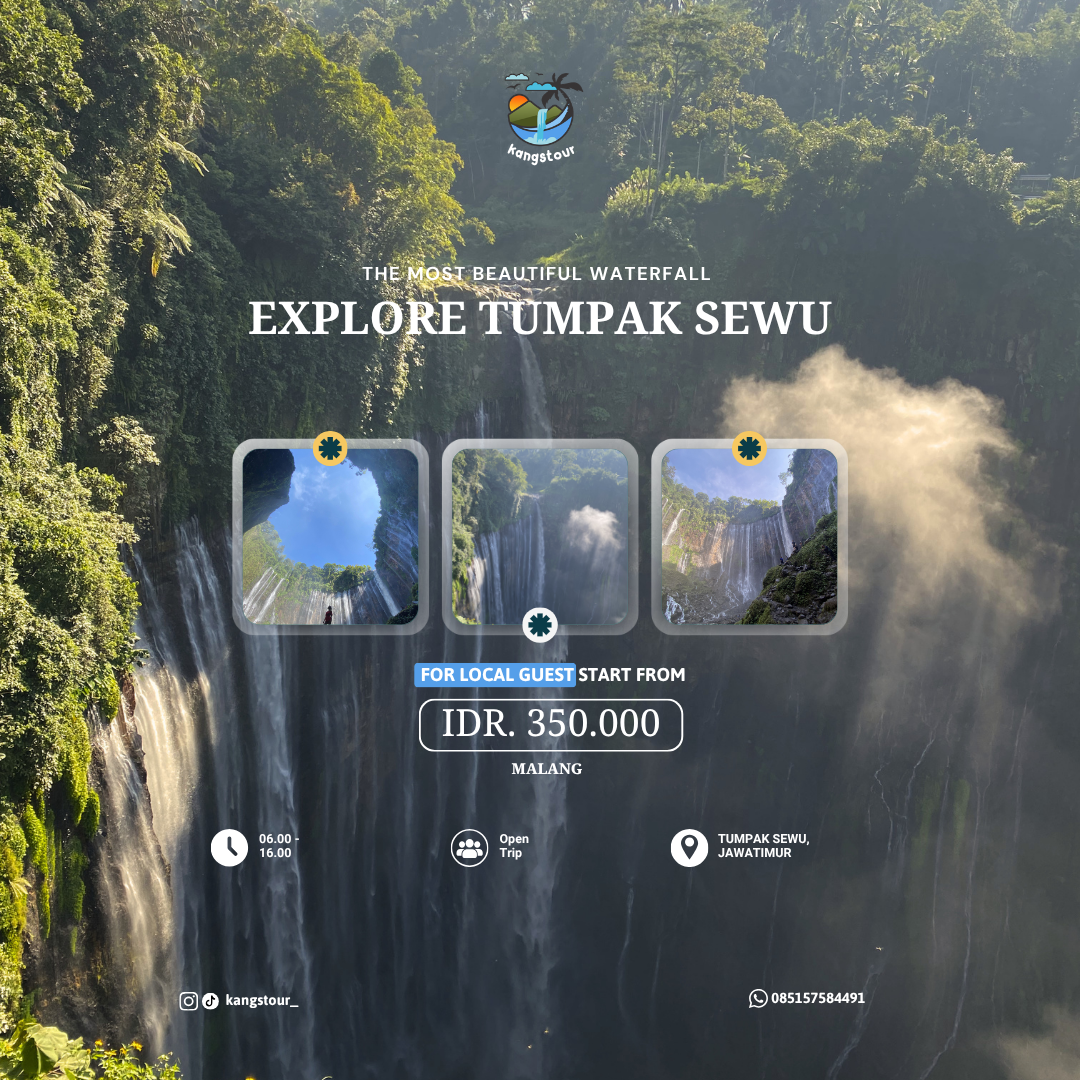 From Malang : Tumpak Sewu Waterfall package Open Trip - Air Terjun Tumpak Sewu (Local) image