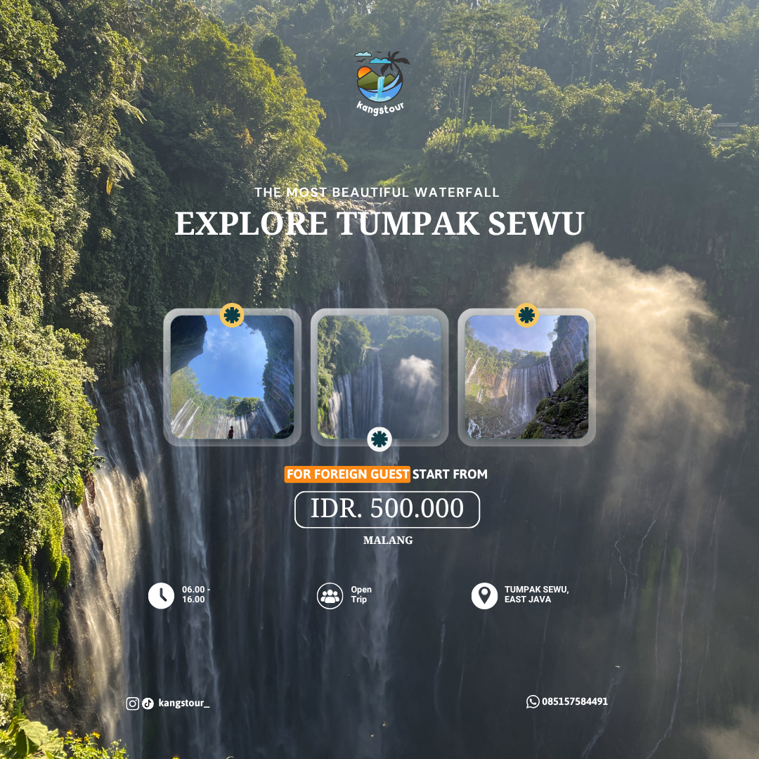 From Malang : Tumpak Sewu Waterfall package Open Trip - Tumpak Sewu Waterfall (Foreign) image